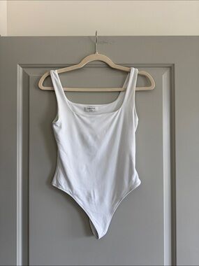 Babaton White Girls' One-Piece Bodysuit
